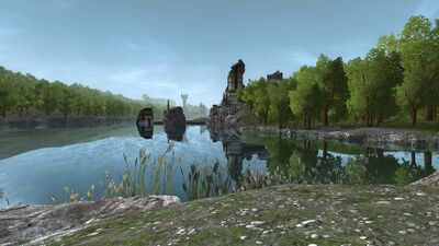 Joined by its tributary, the Erui, at the Erui Delta, the Anduin forms the south border of Lebennin.