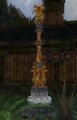 Carved Rohirric Horse Pole