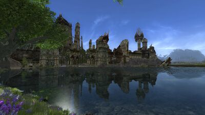 The last constructed crossing of the Anduin is the ruined city of Osgiliath.