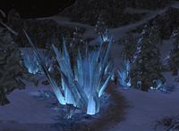 Ice-spires surround the town