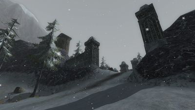 The entrance to the dwarven outpost
