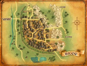 Map of Bree-town Points of Interest
