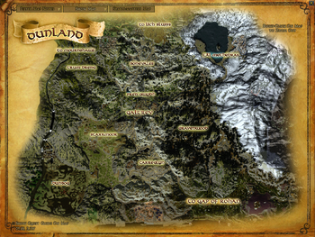 Topographic map of Dunland