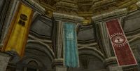 From left to right: the banners of Lamedon, Dol Amroth, and Anórien