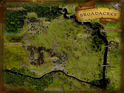Topographic map of Broadacres