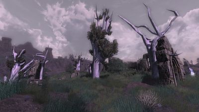 One of many unnamed ruins in the Fields of Fornost