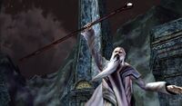 Saruman atop Orthanc