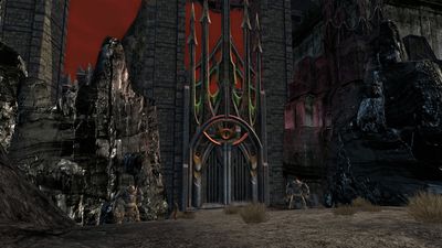 The gate of Carn Dûm from Fasach-falroid