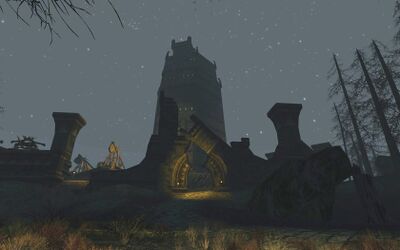 Silhouet of the tower of Nothgar