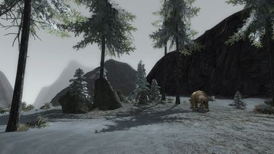 Trolls and bears atop the peak of Orod Laden