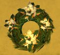 White Poinsettia Wreath