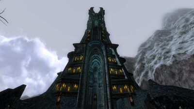 Full view of the Tower of Orthanc