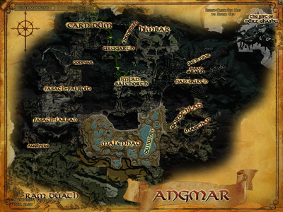 Topographic map of Angmar