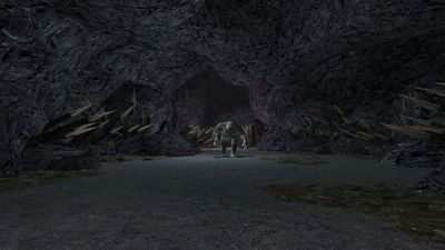The throne room's pit and the cave-troll who calls it home