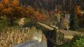 The river rushes through Rivendell at great speeds