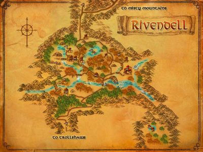 Map of POIs in Rivendell