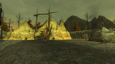 One of the two Uruk-hai command tents