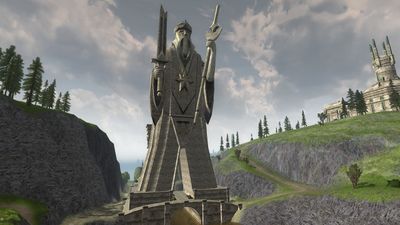 The great statue of Elendil the Tall
