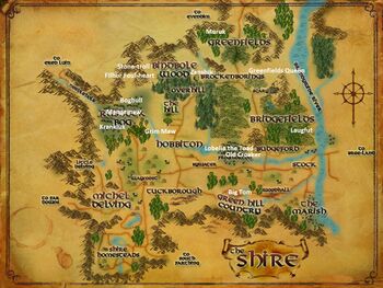 Map of Shire Named Creatures
