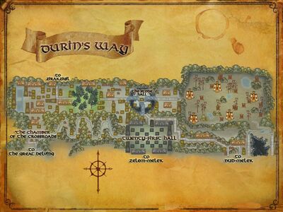 Map of Durin's Way