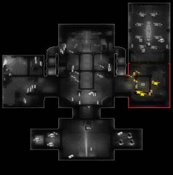 Map of the Maker's Hall (M=Metalsmith's and W=Weaponsmith's Guild Hall)