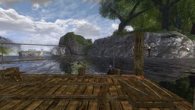Fishing is possible, though the current is strong.
