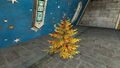 Golden Decorated Yule-tree