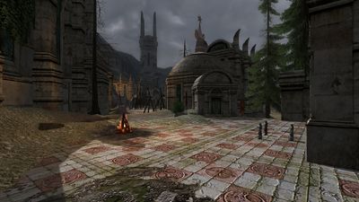 The courtyard of Tirband