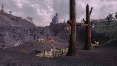 The lower orc camp is much less fortified in comparison to the others