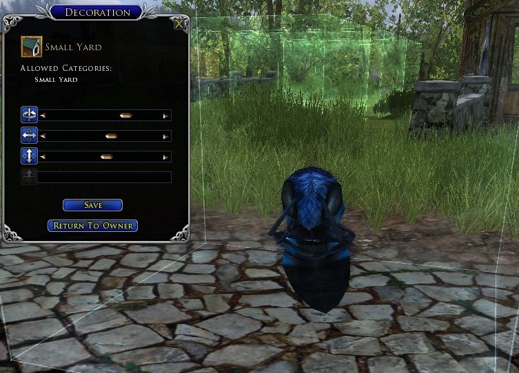 Position the Cosmetic Pet decoration item