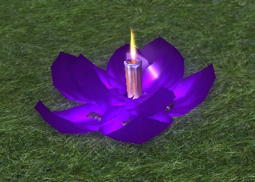 Purple Floating Lantern - Open