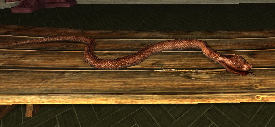 Wine-red Snake