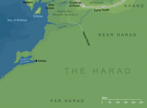 A map of Harad