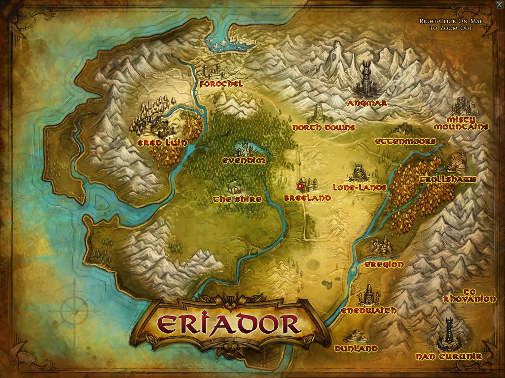 File:Eriador map.jpg - Lotro-Wiki.com