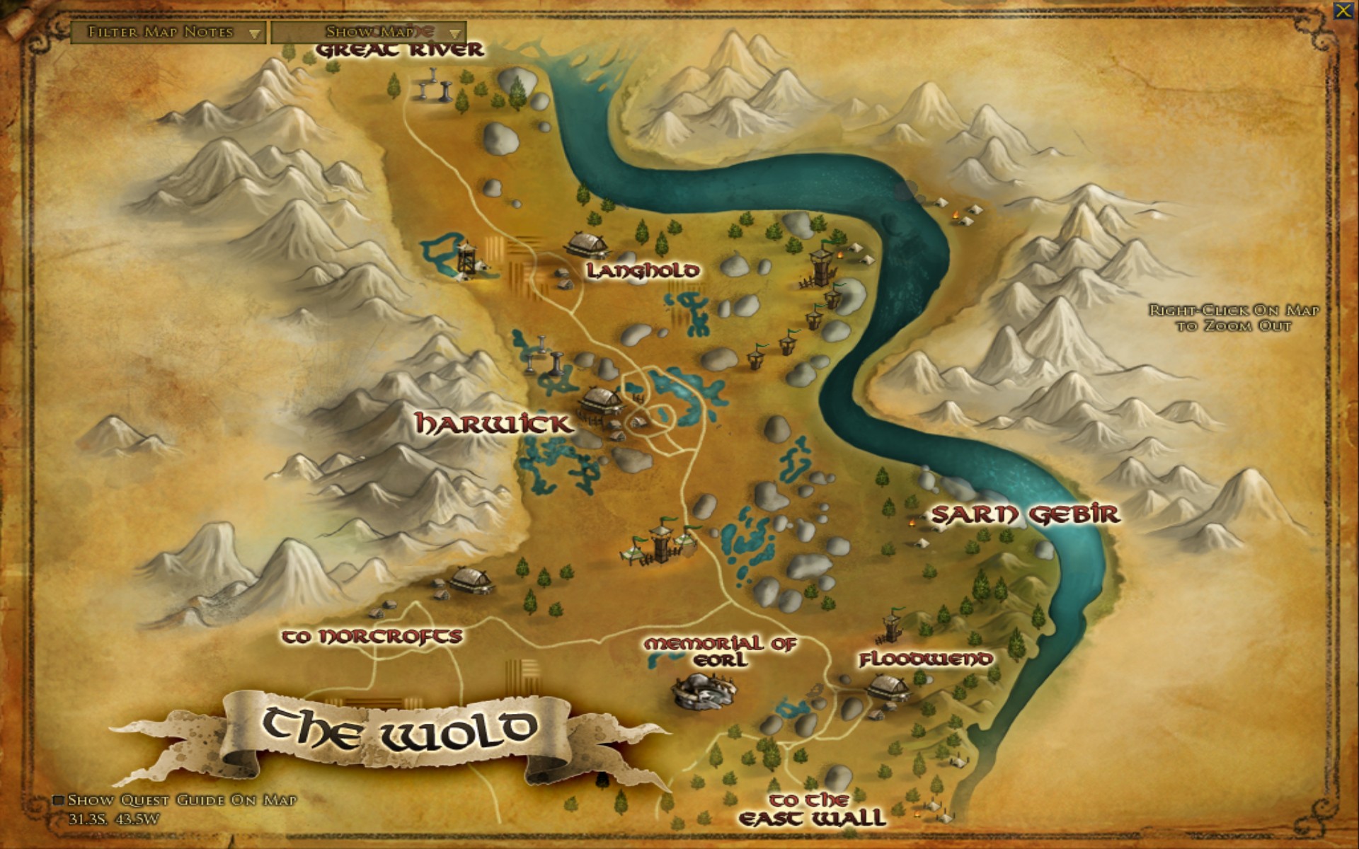 LOTRO Eriador Map