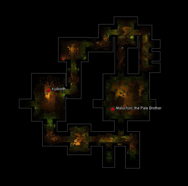 Map, including boss encounters