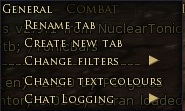 Chat tabs constantly change position lotro