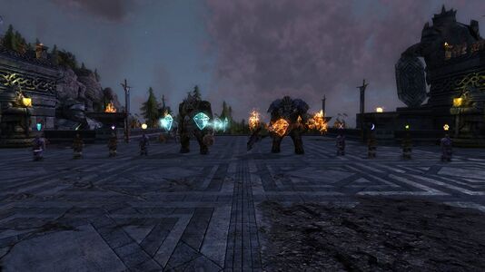 Laugshat, Vadok, and their honour guard