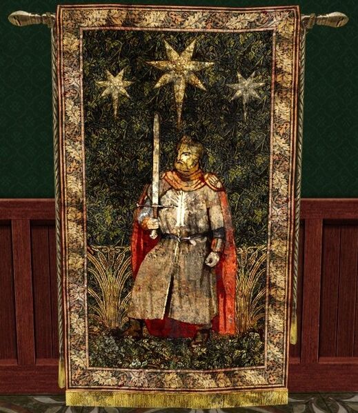 File:Gondorian Knight and Stars Tapestry.jpg