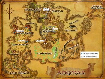 Map of Angmar Artifacts