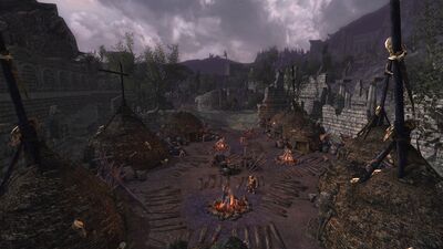 Orc huts in eastern Fornost