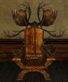 Fancy Rohirric Chair with Moose Antlers