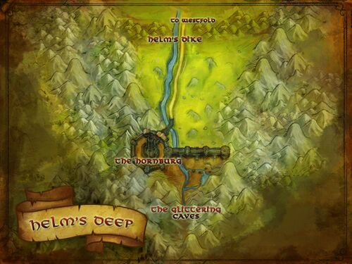 Map of Helm' Deep