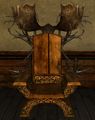 Rohirric Chair with Intricate Antlers