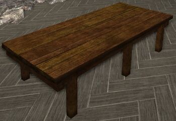 Sturdy Red-wood Table