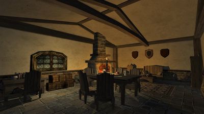 Private room in the back of the tavern