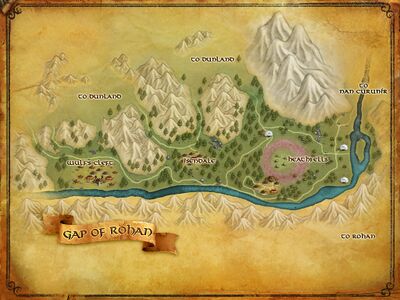 Map of Gap of Rohan