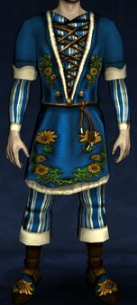 Long-sleeved Sunflower Tunic and Trousers