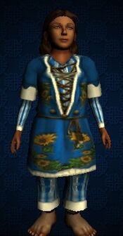 Long-sleeved Sunflower Tunic and Trousers