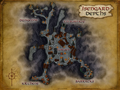 Map of Isengard Depths